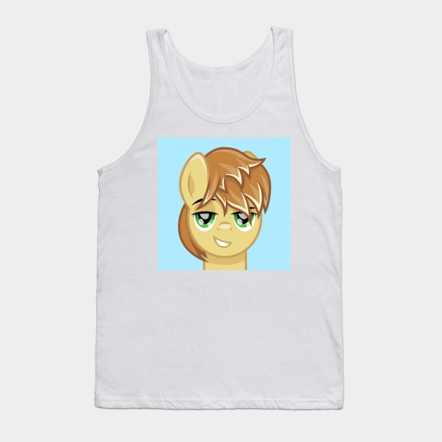 Feather Bangs portrait Tank Top by CloudyGlow